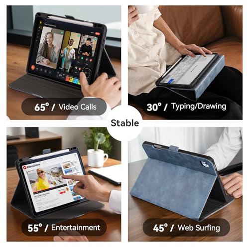 AsileCuir Case for iPad Pro 13 Inch M5/M4 (2025/2024), Blue by AsileCuir - Used condition - Image 3