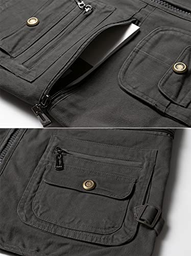 Anglerweste KTWOLEN für Herren Multifunktionale Outdoor-Jacke