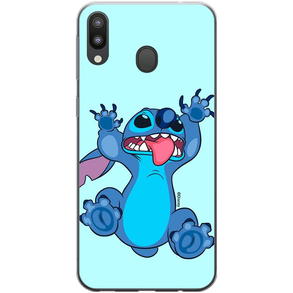 ERT GROUP mobile phone case for Samsung M20 original and officially Licensed Disney pattern Stitch 020 optimally adapted to the shape of the mobile phone, case made of TPU