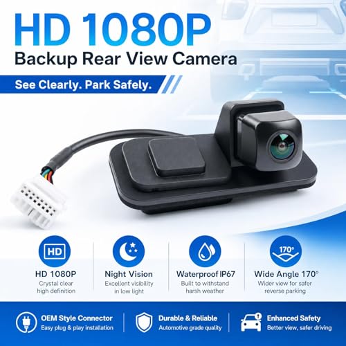 Image of No. 39530-TZ3-A01 Rear View Backup Reverse Parking Camera /Rear View Camera | Compatible with Acura TLX 2.4L 3.5L Fits 2015 2016 2017 2018 2019 2020 [2-Pins] Replacement Part #39530TZ3A01