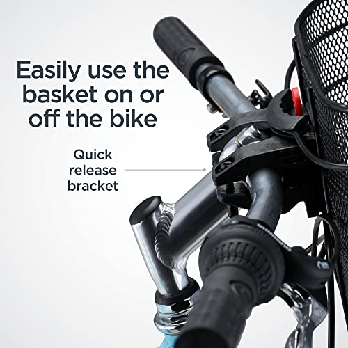 Schwinn SW75718B-3 Quick Release Wire Basket, Easy Assembly Fits Most Adult Bike Handlebars thumb #2