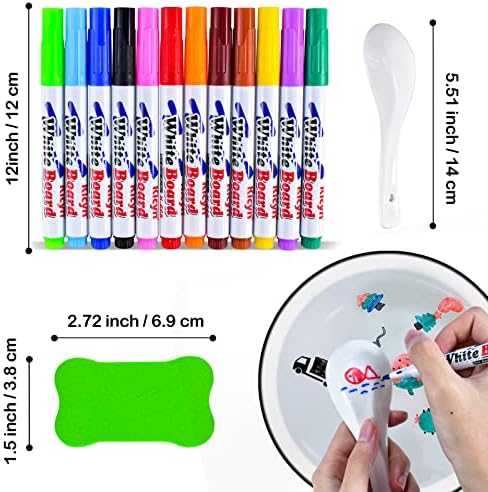 Magic Pen Floating Drawings,Magical Water Painting Pen Toys for 3-6 Year Old Grils,Magic Doodle Drawing Pens Water Educational Toys and Gifts for Boys Girls Kids 3-12 Year Old