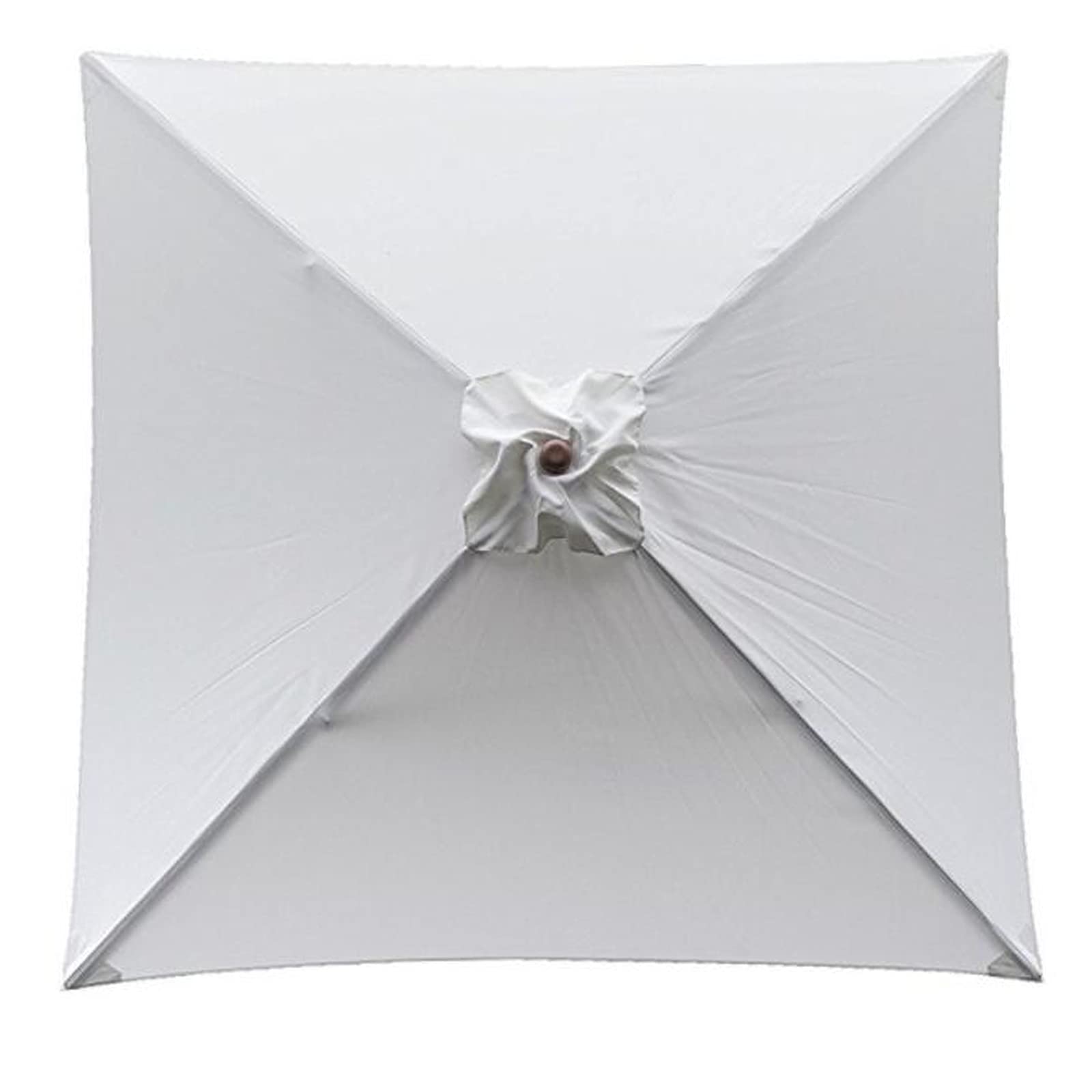 Parasol Canopy, Square Patio Umbrella Tent Without Frame, 4 Bone Polyester Replacement Cover, Outdoor Table Market Patio Umbrella Replacement Top Cover for Backyard Garden Lawn Backyard Pool(White)