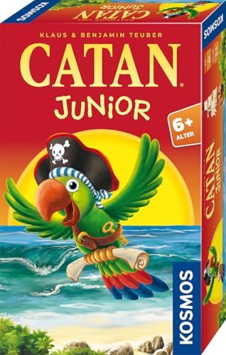 KOSMOS 711474 Catan Junior Mitbringspiel, kompaktes Spiel für Kinder ab 6 Jahren, Strategiespiel für 2-4 Spieler, Geschenk für den Kindergeburtstag, Siedler von Catan