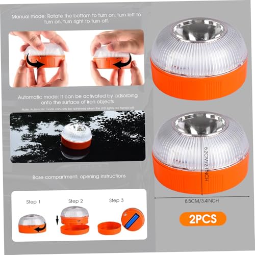 Luces V16 LED recargables para evitar accidentes por avería en coche y moto 6