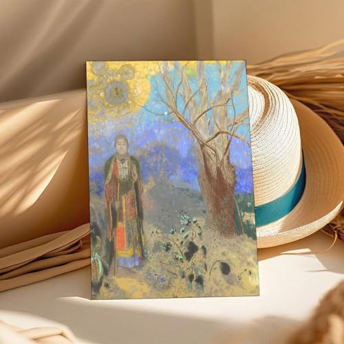 Bouddha Odilon Redon impression toile déco murale chambre moderne sans cadre 30x45 - 3