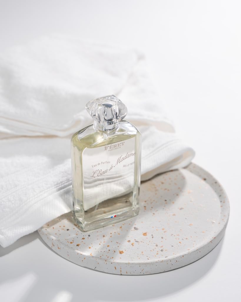 Feret Parfumeur L’Eau de Madame Eau de Parfum – Luxury French Fragrance for Women – Powdery Floral Perfume with Iris & Musk – Long-Lasting, Made in France, 100ml