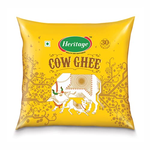 Heritage Golden Cow Ghee Pouch, 500 ml