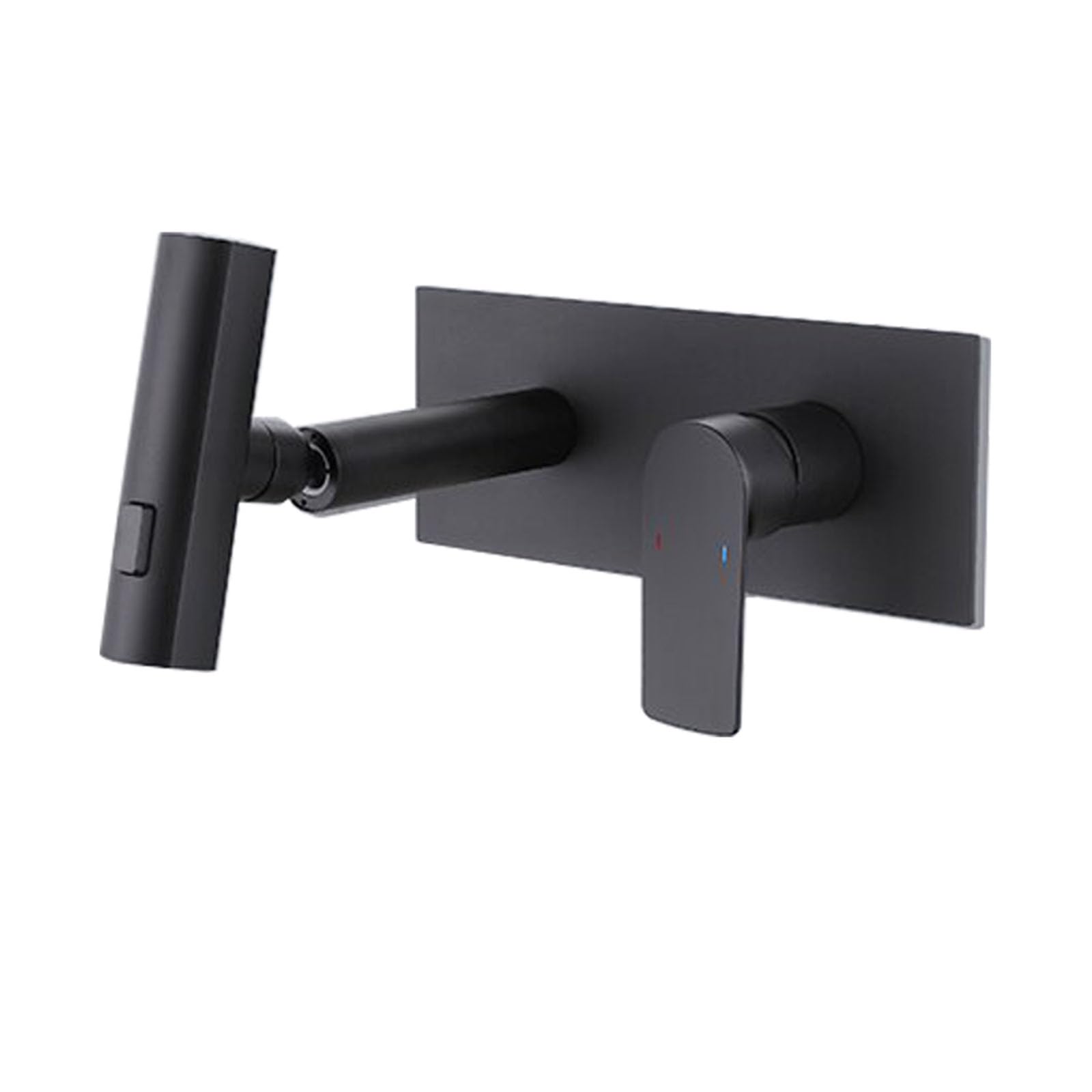 Robinet mitigeur lavabo salle de bain encastrable mitigeur de lavabo mural noir 3 jets