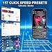 Smartphone Auto Clicker: 117 Adjustable Speeds | Fast Click | Random Speed Mode | Completely Silent | for TikTok Live Likes, Mobile Gaming, Lightning Deal, Reward Task