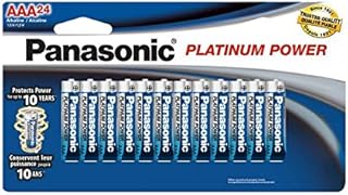 Panasonic Energy Corporation LR03XP/24B Panasonic LR03XP/24B Platinum Power AAA Alkaline Batteries, 24 Pack