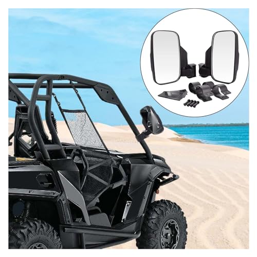 Espejo retrovisor lateral UTV anticaídas para barras de 1,75 a 2 pulgadas 3