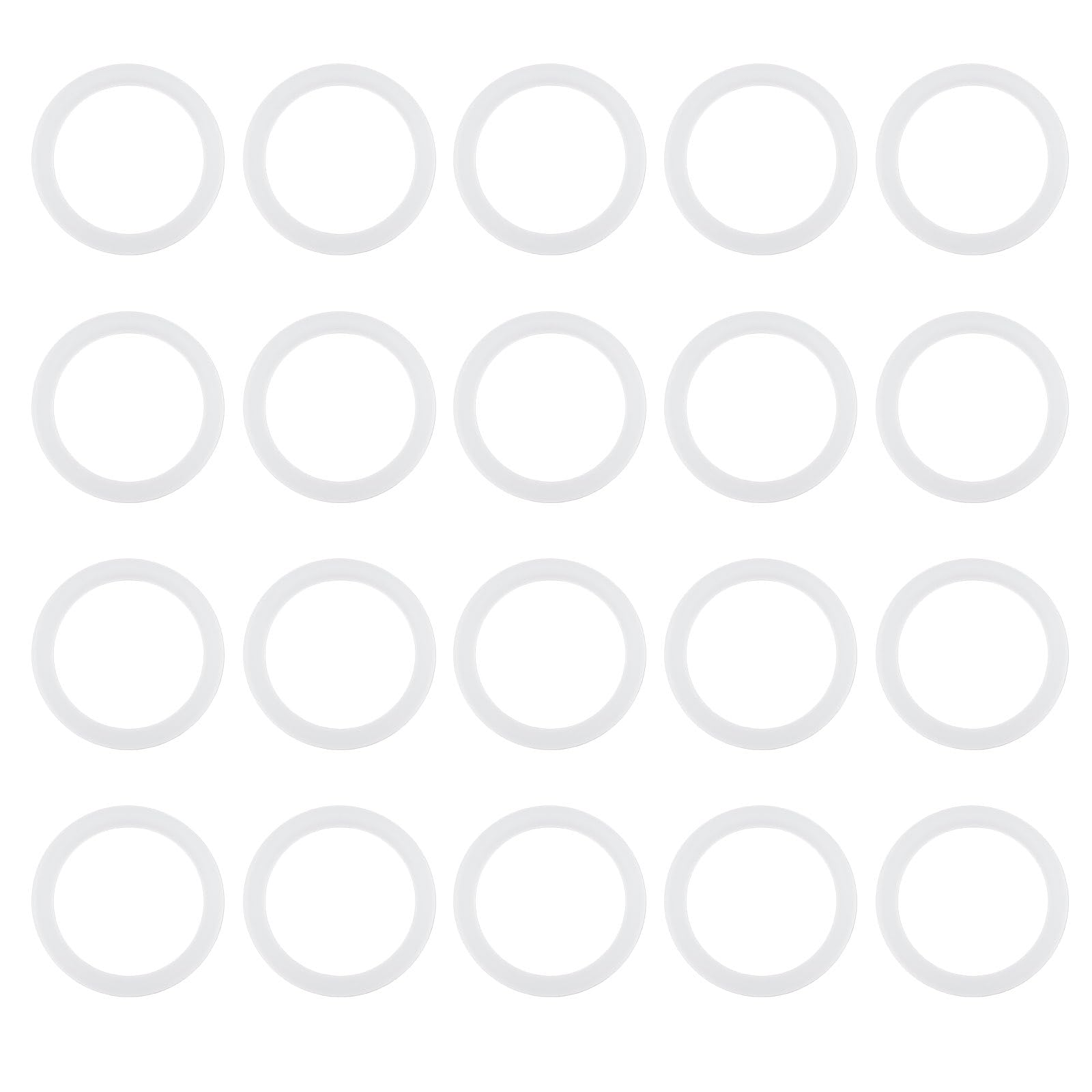 Create idea 20Pcs 21mm Nylon Washers for Door Handle Repair 21x16.3x1.1mm White, 21x16.3x1.1 mm