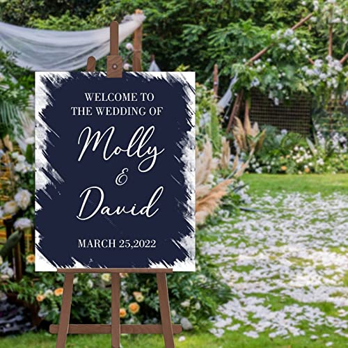 Panneau de bienvenue mariage personnalisable Welcome 50x76 cm