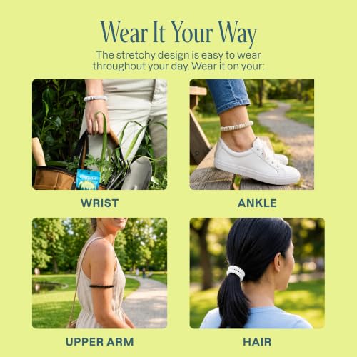 Image of Cliganic 40 Pack Mosquito Repellent Bracelets for Adults & Kids (Neutral Colors) - Natural DEET-Free Bands, Individually Wrapped