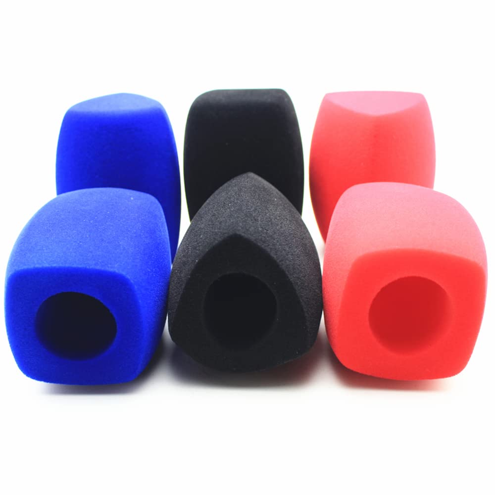 Handheld Stage Microphone Voorruit Foam Cover Foam Mic Cover Pack van 10, Zwart
