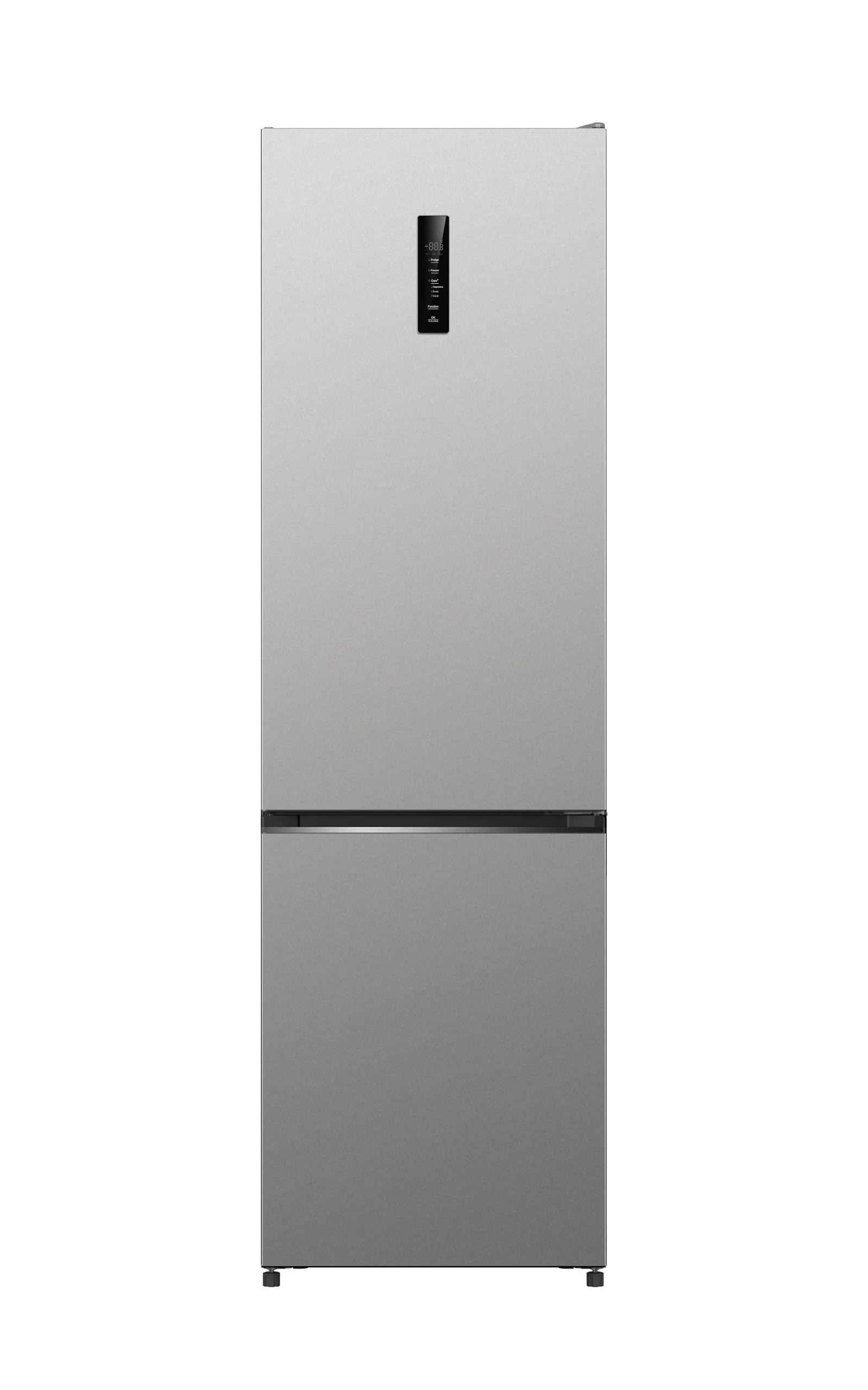Wolkenstein WKG405ANFIX Kühl-Gefrier-Kombination | EEK A | 405 L Nutzinhalt | NoFrost| Inox Design| Display & Touch Control | 4* Gefrierfach | Wechselbarer Türanschlag