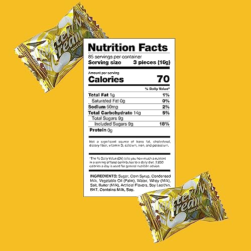 Crazyoutlet Butter 'N' Cream Hard Candy, Bulk Pack 3 Pounds #TOP4