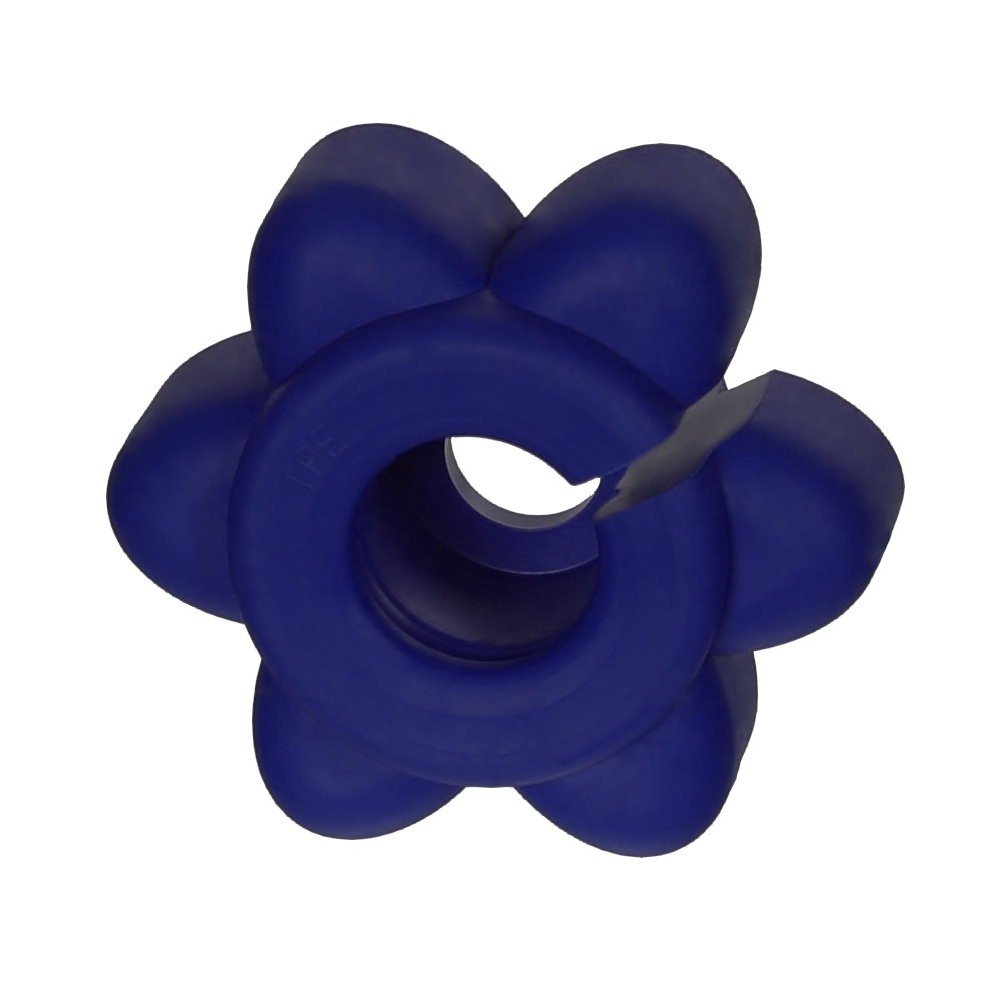 Bütic Flaschenöffner Blume Öffnungshilfe - Blumenförmige Aufschraubhilfe aus weichem, griffigen und nicht rutschendem Kunststoff, Farbe:Blau, Anzahl:50 Stück