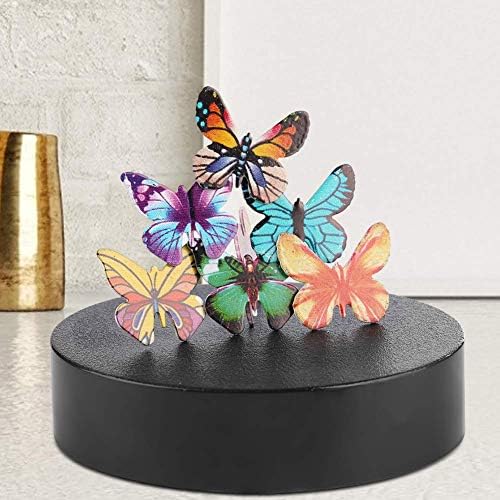 Magnetic Sculpture Butterflies Toy, Magnetic Metal Crafts Desk Toys Personality Magnetic Circle Color Fish Dolphin Butterfly Desktop Decoration (Butterfly