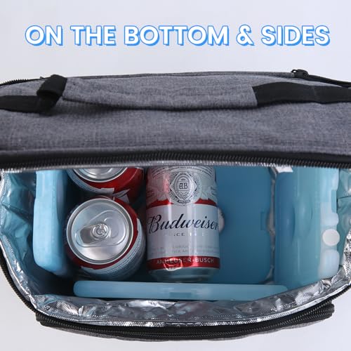 Image of 4 Pack Ice Packs for Lunch Boxes & Coolers, Slim Reusable Lunchbox Cooler for Women, Quick Freeze Space Saving Freezer Icepack, Long-Lasting Picnic Accessories Small Cold Pack, Travel Essentials