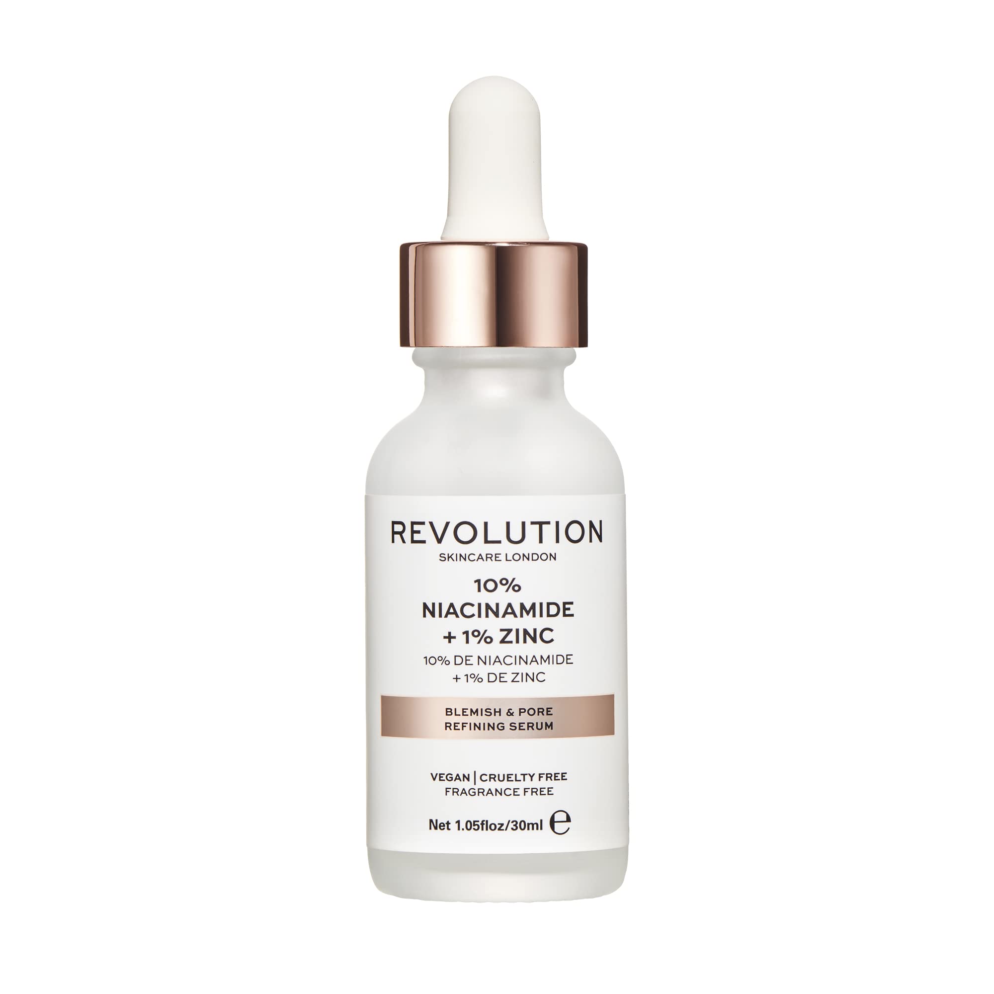 Revolution Skincare London, 10% Niacinamide + Zinc Blemish and Pore Refining Serum, 30ml