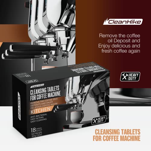 Cleanhike Espresso Machine Cleaning Tablets - (54 Tabs, 3 Boxes) For Breville, Jura, Miele, And Universal Coffee Machine For All Brands - Heavy Duty Professional Coffee Grease And Residue Cleaner For Baristas #TOP1