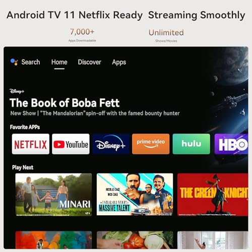 Image of WANBO Vali 1, Native 1080P Fully Automatic, Smart Home Projector 4K Ultra HD, DRM L1, 900 ANSI | Voice Assistant | Chromecast | Android TV 11.0 | 12W Speaker | WiFi, BT | White