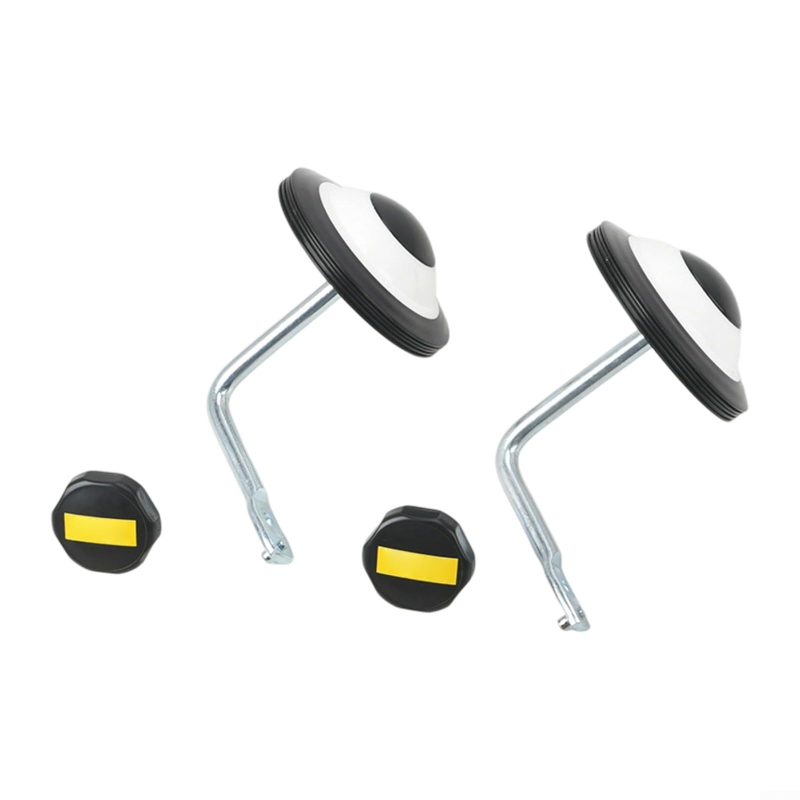 Stabilisateurs de vélo pour enfants de 30,5 cm, 35,6 cm, roues d'entraînement en acier au carbone PU, écrous autobloquants clignotants, roulements silencieux (pour vélo de 14")