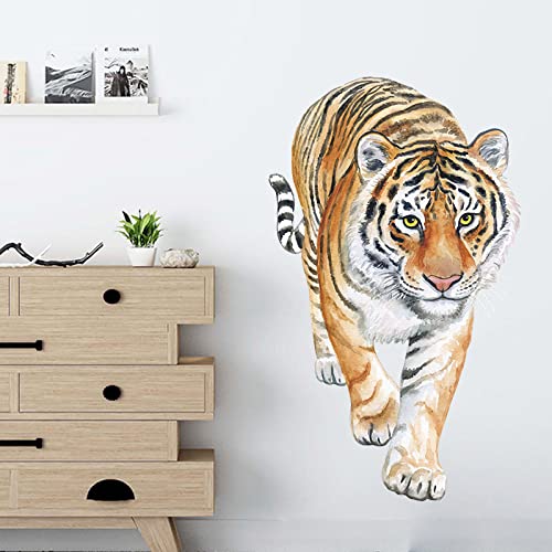 Vinilo decorativo Tigre en acuarela removible para pared miniatura 3