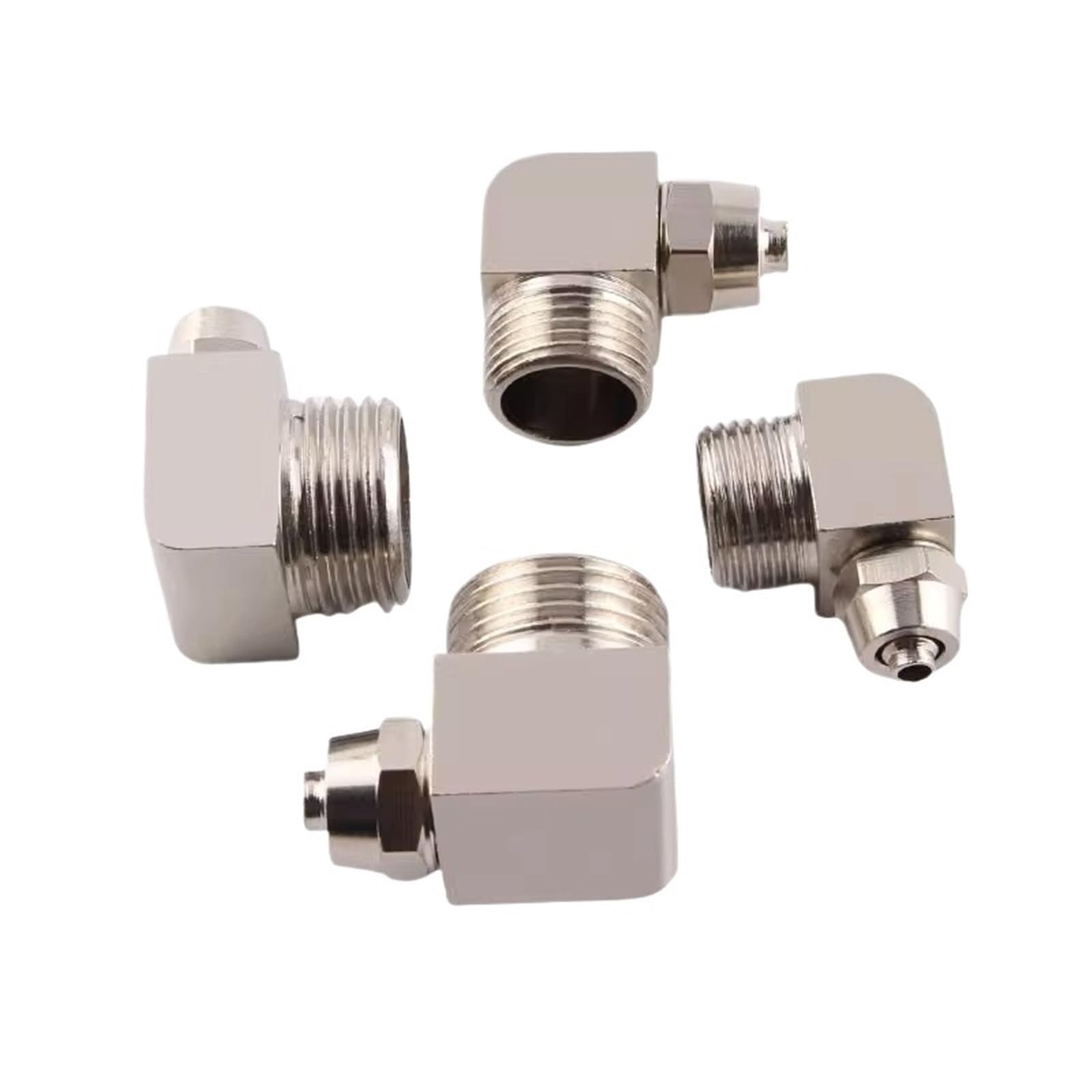 1 pieza PL OD4 6 8 10 12 mm accesorios neumáticos de cobre rosca macho 1/8 1/4 3/8 1/2 Traquea Quick Screw Joint (KPL8-03, 10 unidades)