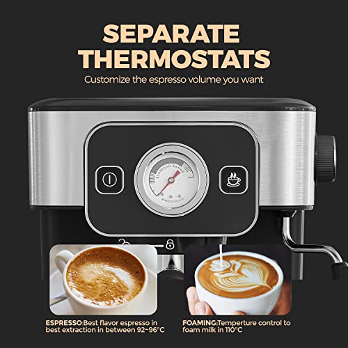 JASSY-Espresso-Coffee-Machine-20-Bar-Cappuccino-Machines-with-Temperature-Dial-for-Barista-BrewingAdjustable-Milk-Frothing-for-Cappuccino1350W