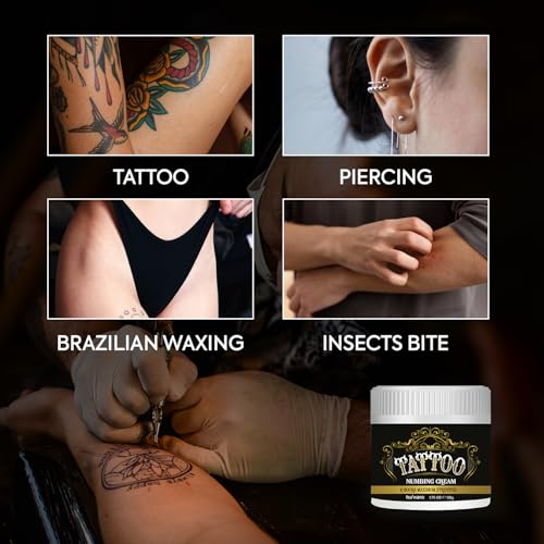 Image of Painless Tattoo Numbing Cream for Tattoos Extra Strength, Tattoo Numbing Cream Maximum Strength for Waxing & Piercing