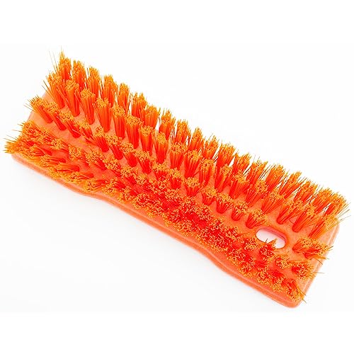 Image of SPARTA 42024EC24 Comfort Grip Plastic Scrub Brush, Hand Brush For Cleaning, 8 Inches, Orange, (Pack of 6)