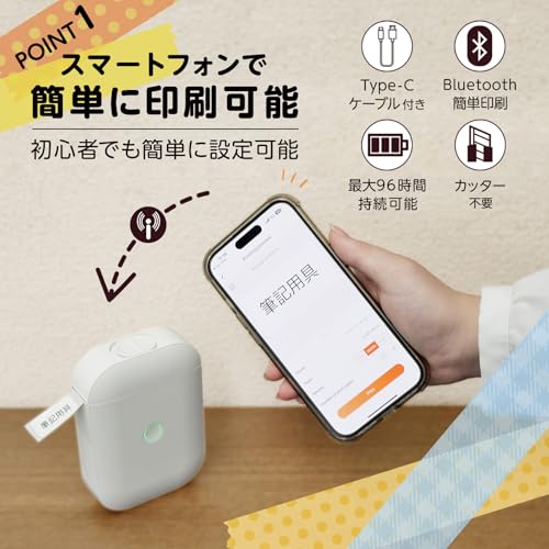 SKK ポータブル ワイヤレスプリンター の商品画像 2