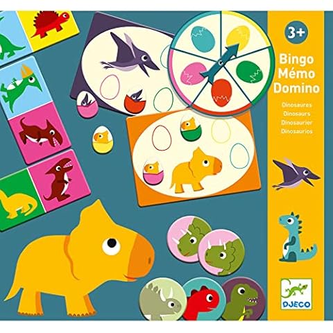 Djeco 38132 Lernende Dinosaurier lernspiele Cover