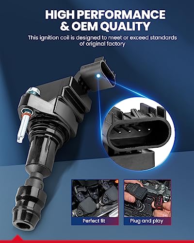 Image of KAX Ignition Coil Pack Fit for Chevy Equinox 2010-2017 2.4L | Malibu 2008-2014 2.4L, Terrain 2010-2017 2.4L, HHR 2007-2011, Cobalt 2008-2010, Verano 2012-2017 UF491