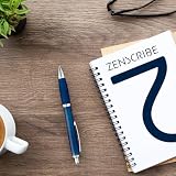 ZENSCRIBE® Ergonomiczny zestaw długopisów, 10 sztuk, wysokiej jakości, antypoślizgowe, łatwe i miękkie pisanie, niebieskie pisanie, kolorowe