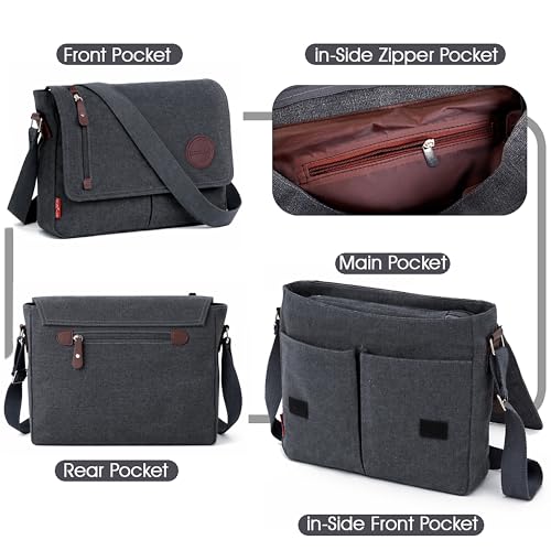 Image of Storite Sling Cross Body Travel Office Business Satchel Messenger One Side Shoulder Bag for Men & Women