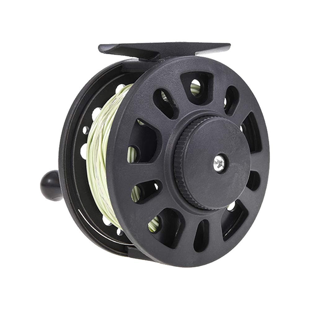 GLA7/8 GLA5/6 Moulinet pour Pêche à la Mouche, avec Requises Ligne de Pêche à la Mouche, Durable, avec la Roue de Ligne Gauche/Droite Décalé Accessoire de Pêcheur à la Main (Vert GLA5/6)