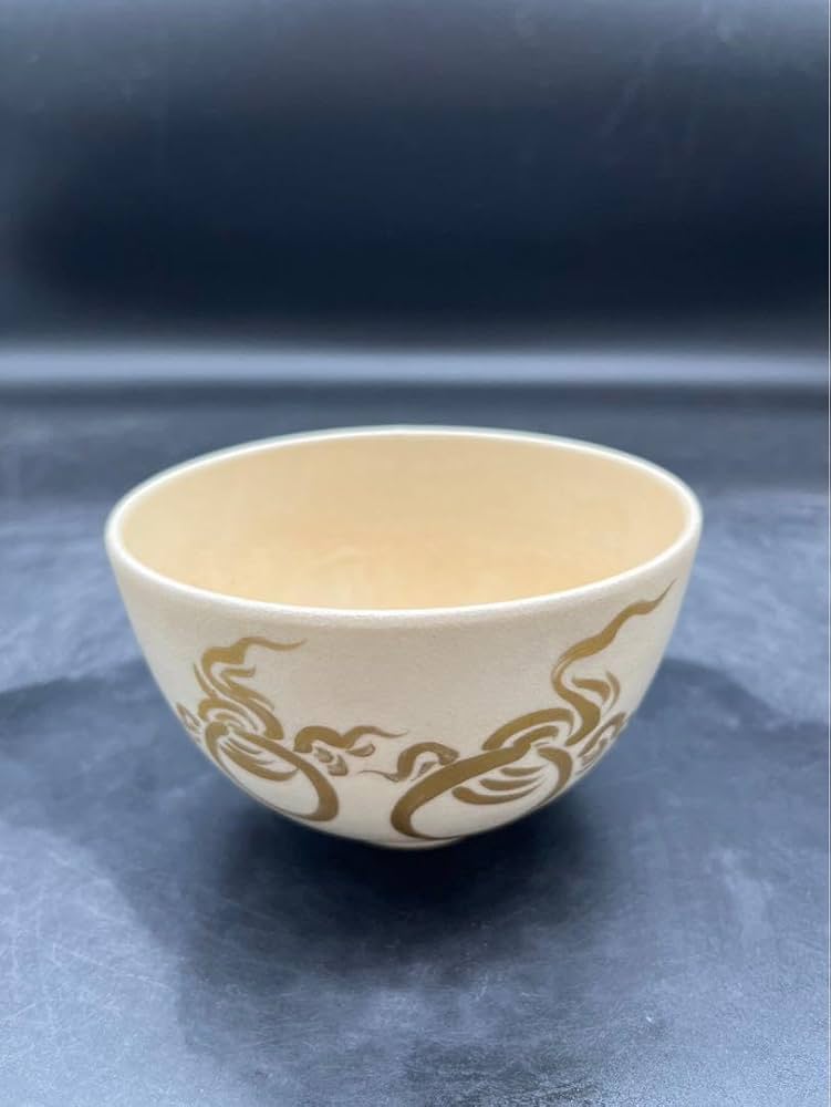 清水焼　平安陽山造　濃牡丹唐草　飯茶碗　夫婦茶碗 清水焼 平安陽山造 濃牡丹唐草 飯茶碗 夫婦茶碗