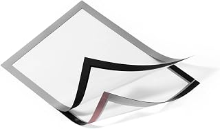 Durable 487223 Info-Rahmen Duraframe (DIN A4, selbstklebend mit Magnetverschluss) 2 Stück, silber