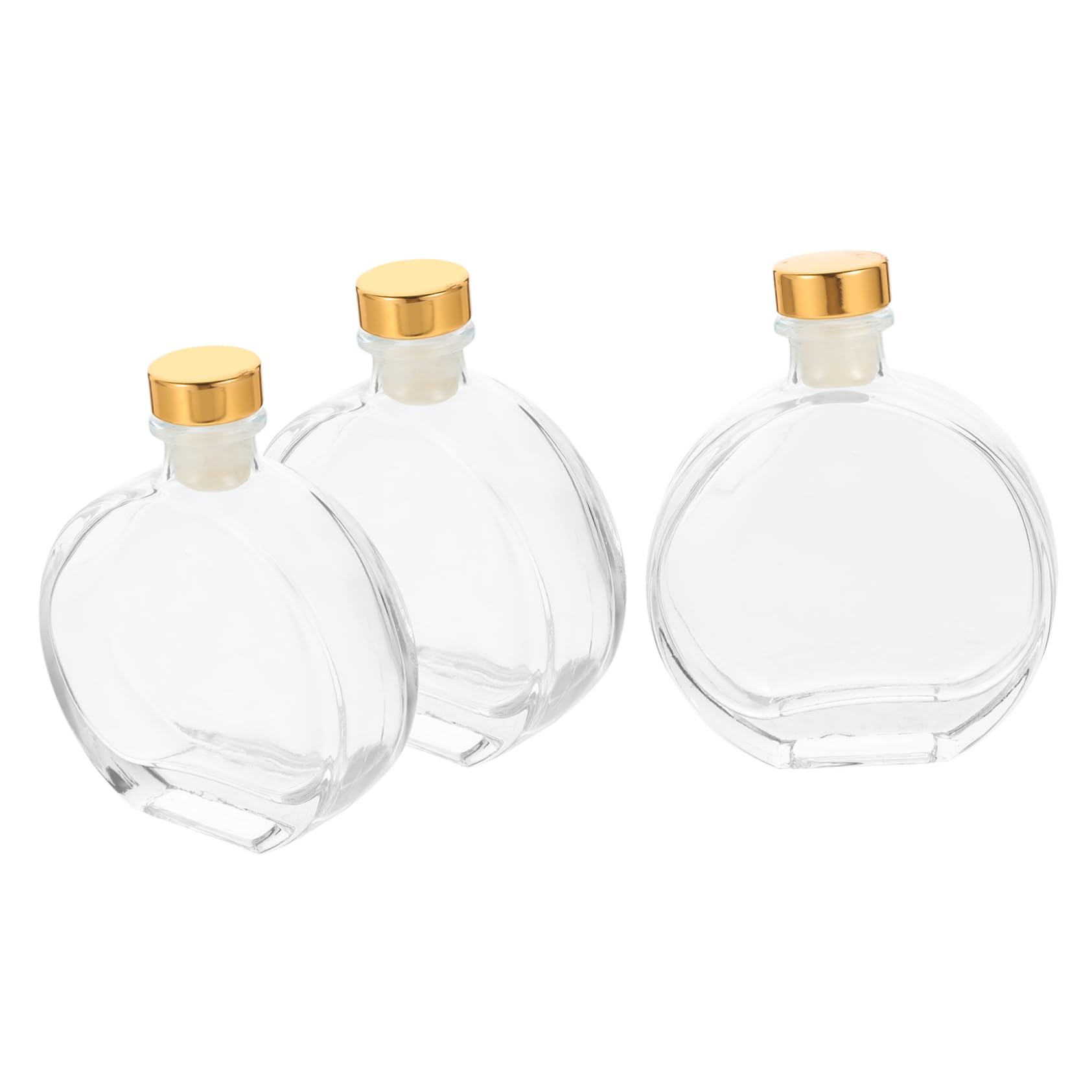 3 Stück Aromatherapie Glasdiffusorflaschen 100 Ml Transparente Ätherische Öl Diffusorflasche Für Raumduft Zuhause Büro Inkl Polymerstopfen Leer