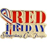 USA & PATRIOTIC, RED FRIDAY - Original Artwork, Expertly Designed PIN - 1.25'