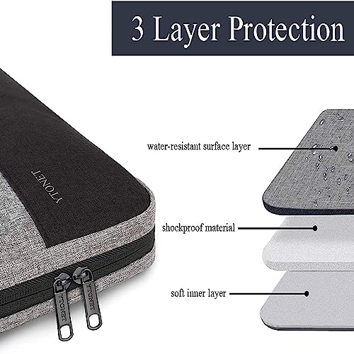 Image of Ytonet Laptop Sleeve Case 16 Inch, Slim Laptop Cover with Handle | Protective Computer Carrying Case Compatible with MacBook Pro HP Dell Lenovo Asus Notebooks,TSA Laptop case, Grey