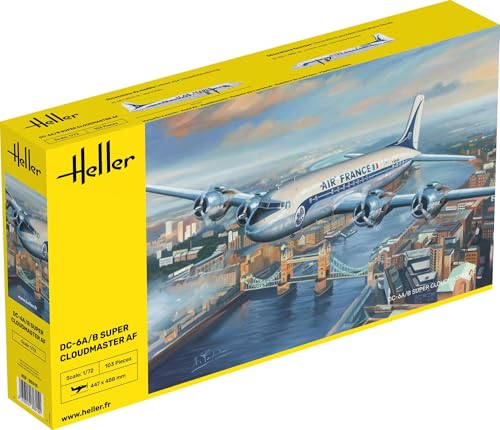 Maquette avion DC6 Super Cloudmaster Heller 80315 construction modélisme 1/72