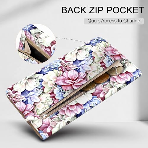 Wallet Women Ultra Slim Thin Leather Womens Wallet RFID Blocking Credit Card Holder Bifold Clutch Long Ladies wallet4