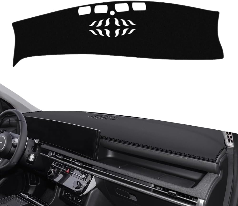 Dashboard Cover Mat Custom Interior Accessories Dash Covers Reduces Glare Eliminates Cracking for Hyundai Tucson Santa Cruz 2025 2026