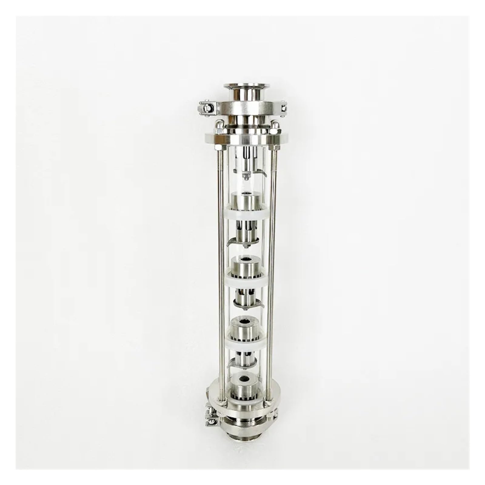 Colonna for Lenti di Distillazione Colonna di distillazione 2" OD64mm con Torre in Vetro SS304 da 5 Pezzi, alambicco Moonshine(Set B)