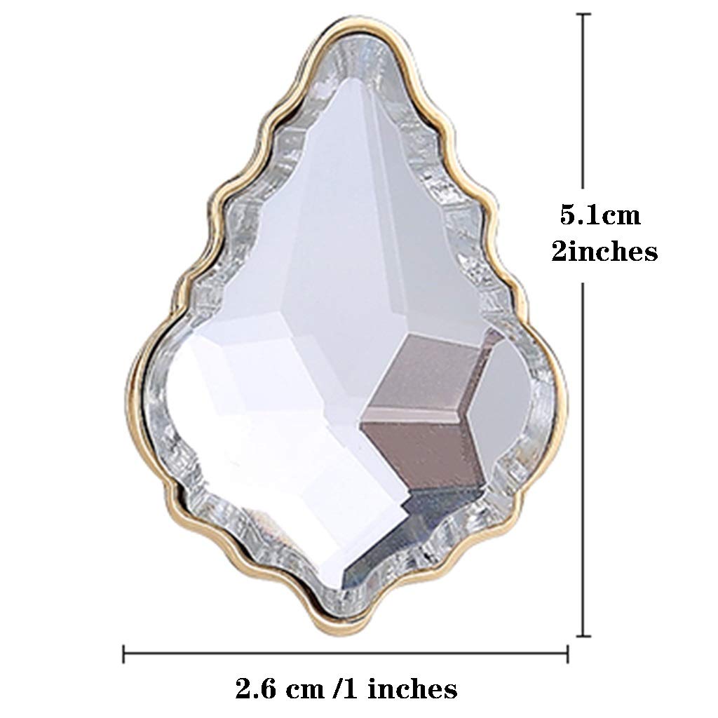 Pomos de Muebles Perilla del Cajón del Gabinete,Tirador De Manija De Gabinete De Cristal De Lujo Ligero, Manijas De Agarre De Puerta De Armario De Muebles Franceses